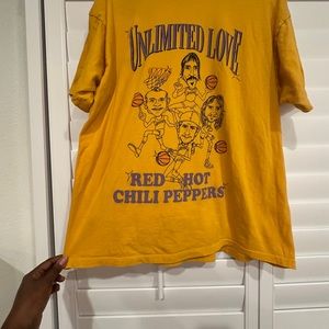 Yellow Red Hot Chili Peppers Short Sleeve Tee